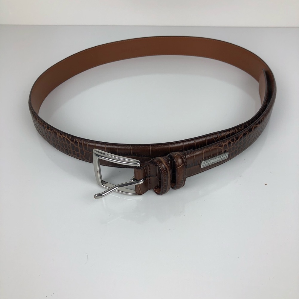 Polo brown leather belt Sz 36